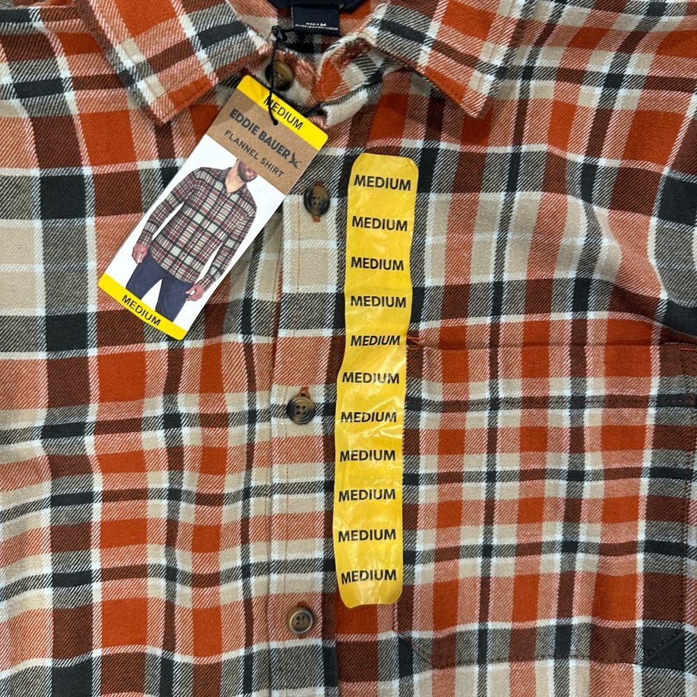 NWT Mens Eddie Bauer Flannel Shirt - Picture 5 of 6